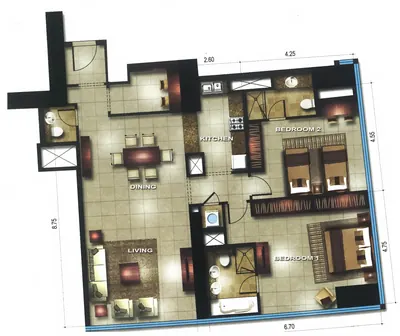2 Bed - 1399 sqft