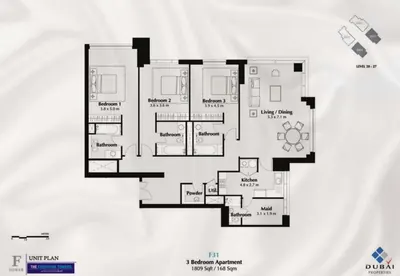 F31 - 3 Bedroom - 1809 sq ft