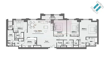 4 Bedroom - 2865 sq ft
