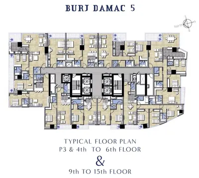 Floors 3-6 & 9-15