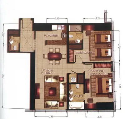 2 Bed - 1152 sqft