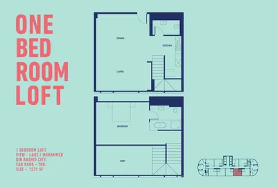 1 Bed Loft 1