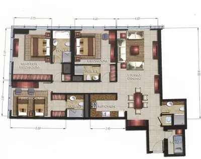 3 Bed - 1617 sqft