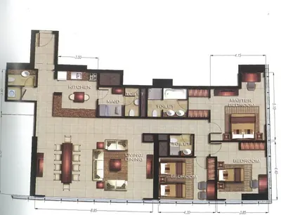 3 Bed - 1834 sqft