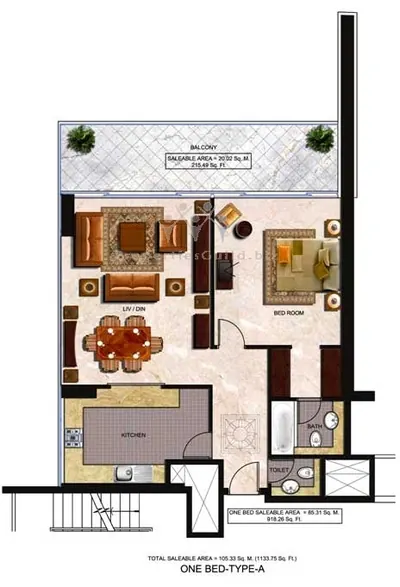 Type A - 1 Bed