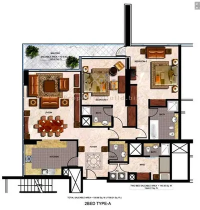 Type A - 2 Bed