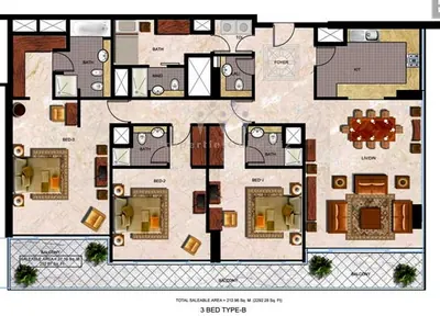Type B - 3 Bed