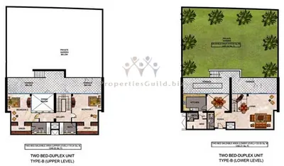 Type B - Duplex - 2 Bed