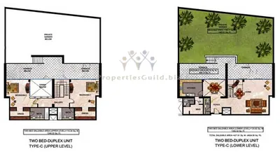 Type C - Duplex - 2 Bed