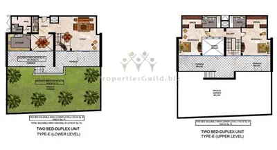 Type E - Duplex - 2 Bed