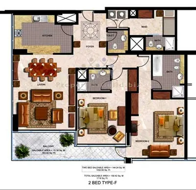 Type F - 2 Bed