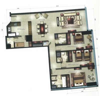 3 Bed - 1883 sqft