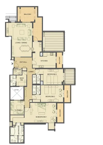 3 - Bedroom - 2517 sq ft