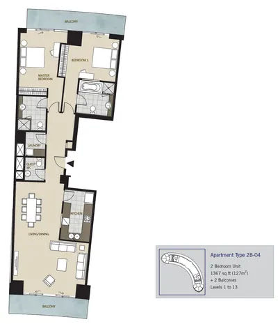 2 Bedroom - Typical