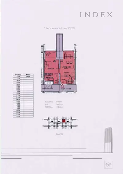 1-Bed - Level 32 - Unit 6