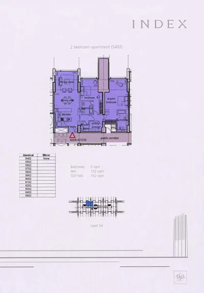 2-Bed - Level 54 - Unit 2