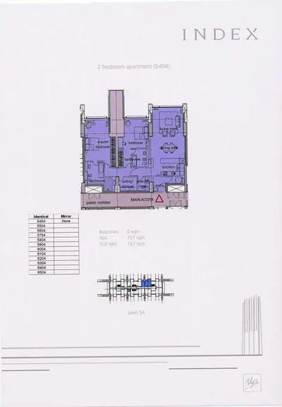 2-Bed - Level 54 - Unit 4