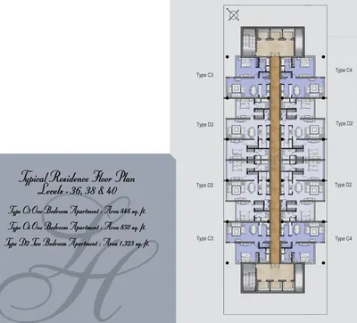 Floors 36 38 40