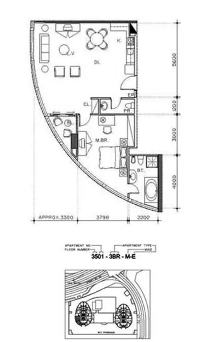3-Bed - Unit E