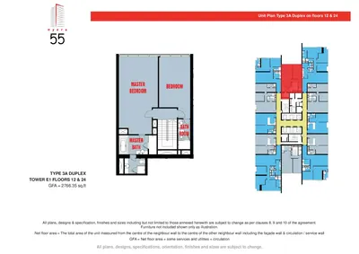 Floor 12 & 24 - Type 3A