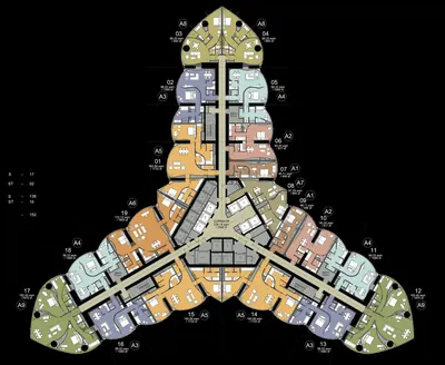 Armani Hotel - Typical Floor Plan