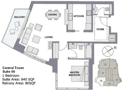 Unit 06 -1 Bedroom - 920 sq ft
