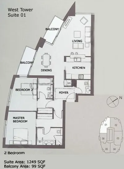 Unit 01 -1 Bedroom - 1348 sq ft