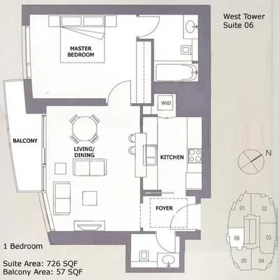 Unit 06 -1 Bedroom - 783 sq ft