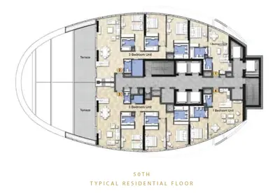 50th Floor Plan