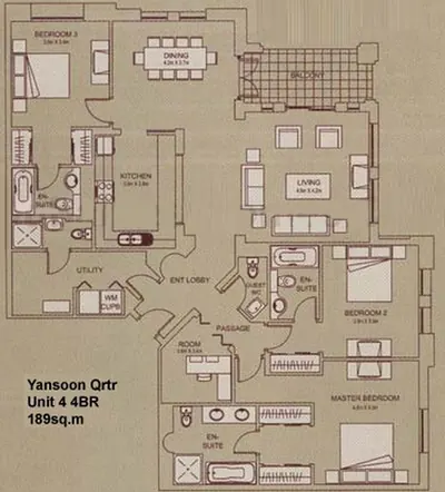 Unit 04 - 4 Bedroom - 1890 sq ft