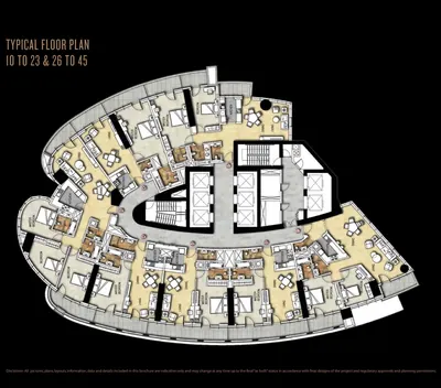 Floors 10-23 + 26-45