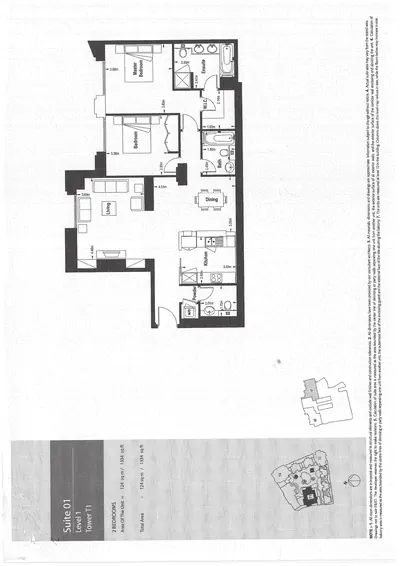 Tower 1 - Lev 1 - Suite 01 - 2 Bedroom