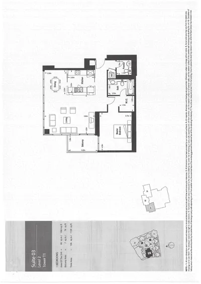 Tower 1 - Lev 2 - Suite 03 - 1 Bedroom