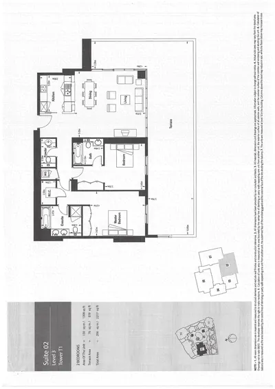 Tower 1 - Lev 3 - Suite 02 - 2 Bedroom