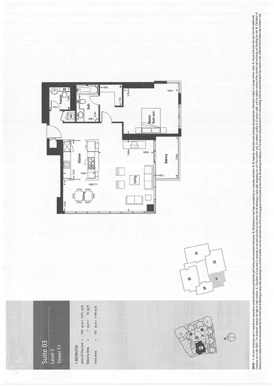 Tower 1 - Lev 3 - Suite 03 - 1 Bedroom
