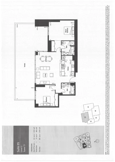 Tower 1 - Lev 3 - Suite 05 - 2 Bedroom