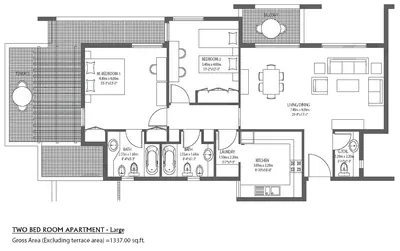 2 Bed - Type 1 Large