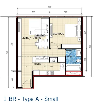 1 Bed - Small A