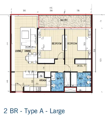 2 Bed - Large A