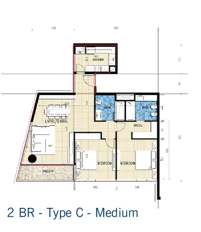 2 Bed - Medium C