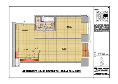 Floor 7-28 & 30-59 Unit 01