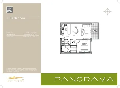 1 Bedroom - 877 sq ft