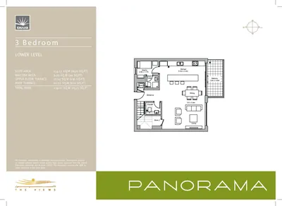 3 Bedroom Penthouse - Lower 2575 sq ft