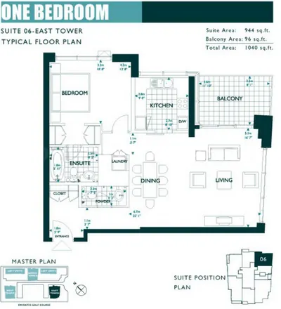 East Tower - Unit 06 - 1 Bedroom - 1040 sq ft