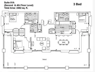 Suite 01 - 3 bed