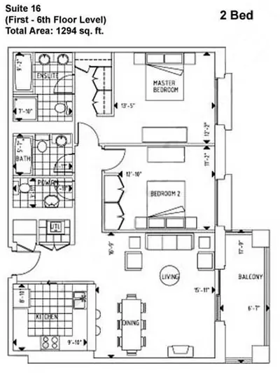 Suite 16 - 2 bed