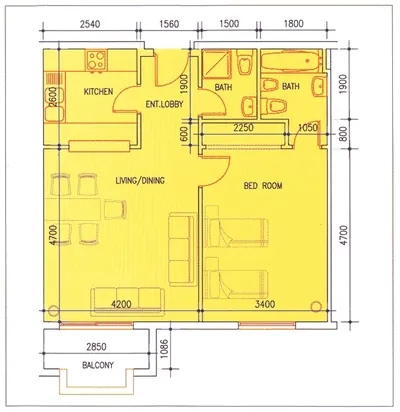Typical 1 Bed