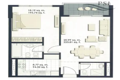 1 Bed - Type B