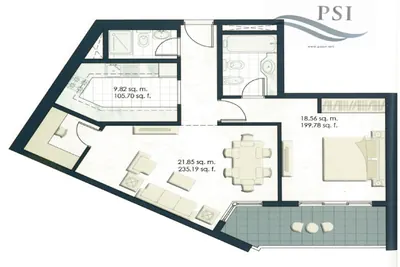 1 Bed - Type E