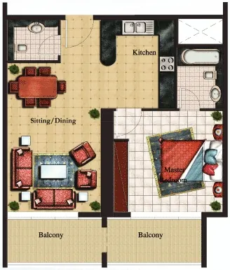 1 Bed Type A